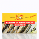 Little sardines in spicy olive oil